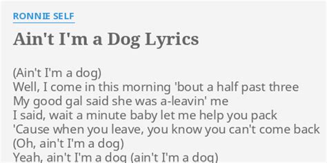 i'm a dog lyrics